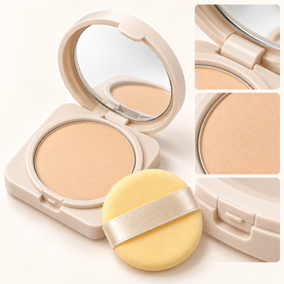 Pressed Setting Powder, Long Lasting Matte Finishing Powder for Oil Control & Smooth Makeup