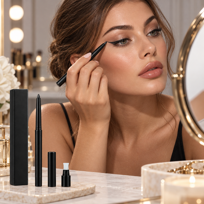 Gel Eyeliner Pencil, Waterproof Long Lasting Smudge Proof Eyeliner for Precise Eye Makeup