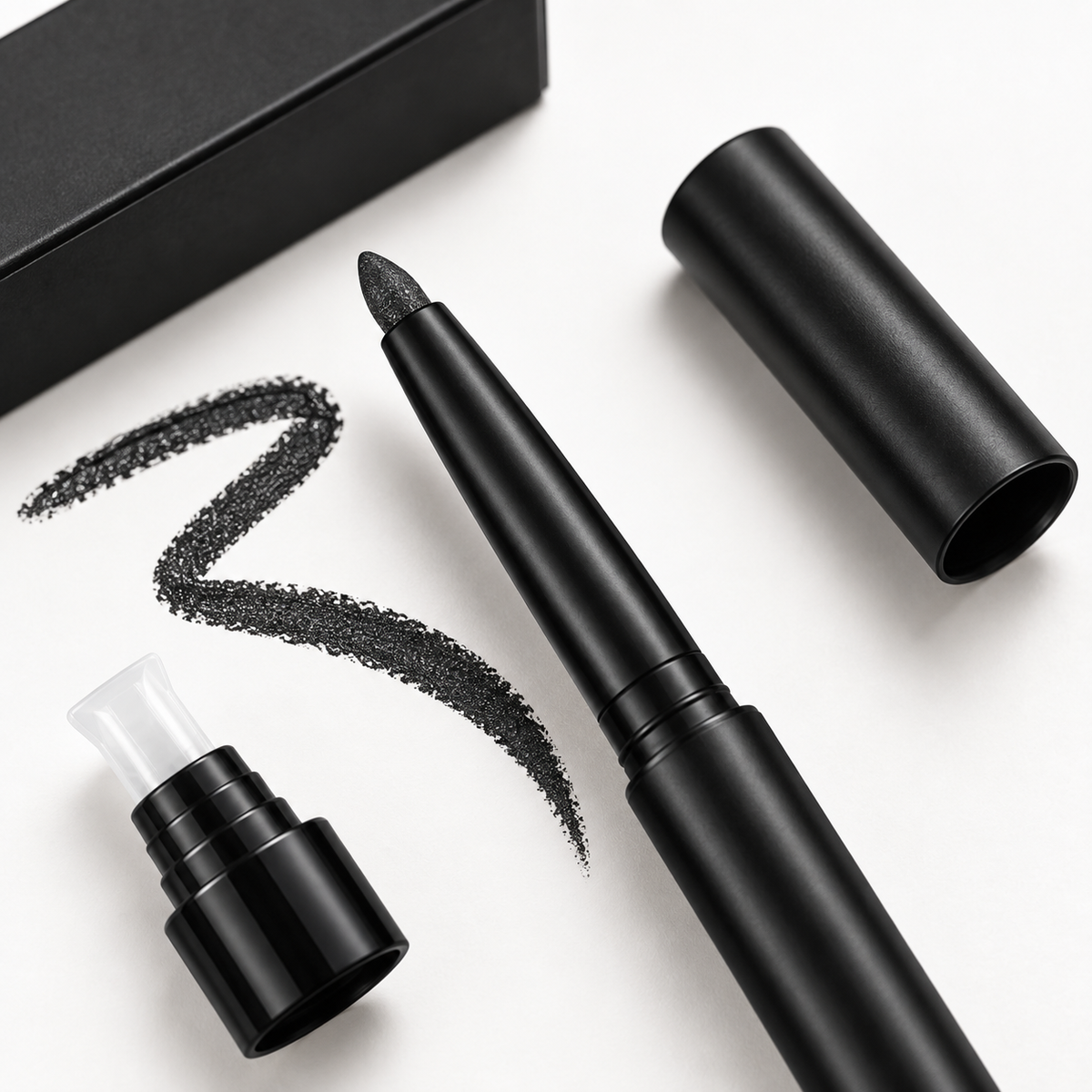 Gel Eyeliner Pencil, Waterproof Long Lasting Smudge Proof Eyeliner for Precise Eye Makeup