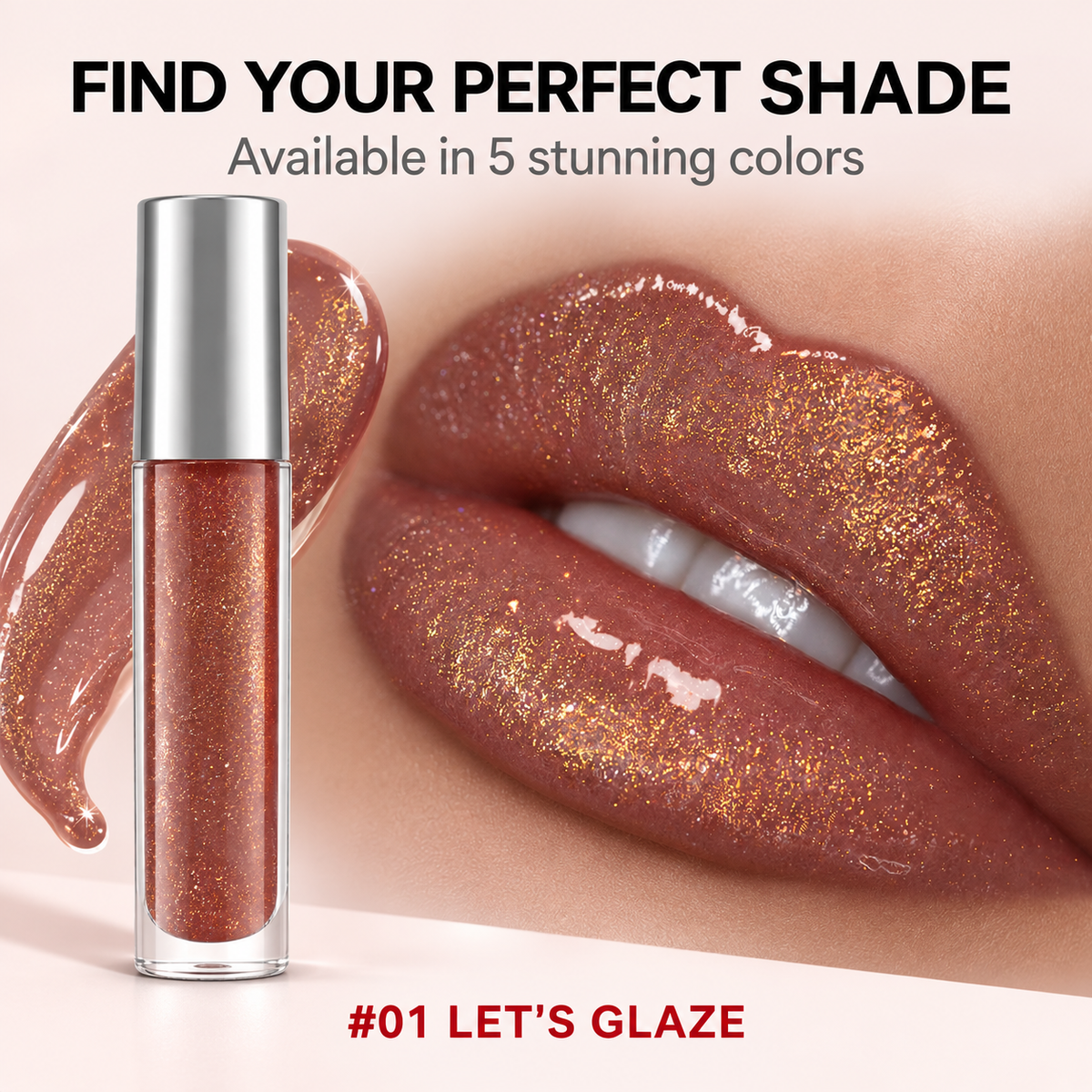 High-Shine Hydrating Lip Gloss, Unbranded Private Label Lip Makeup