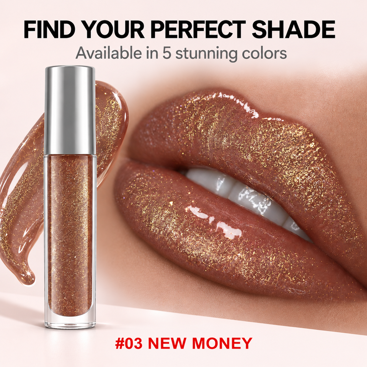 High-Shine Hydrating Lip Gloss, Unbranded Private Label Lip Makeup